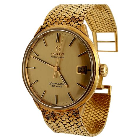 gold omega watch for sale.